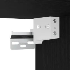 vidaXL Garagekasten 2 st spaanplaat zwart