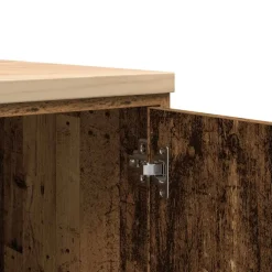 vidaXL Garagekast 60x51x85 cm massief grenenhout oud hout