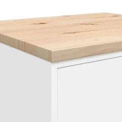 vidaXL Garagekast 60x51x85 cm massief grenenhout gerookt eiken