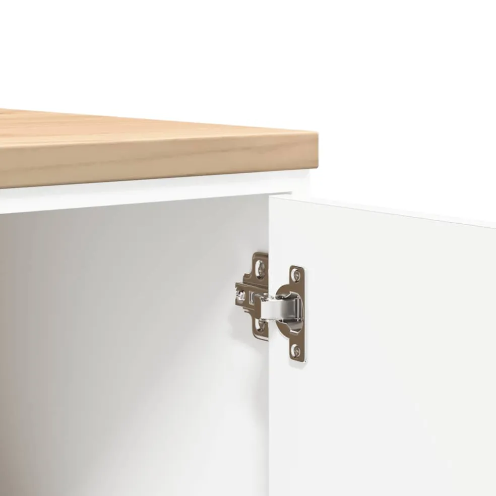 vidaXL Garagekast 60x51x85 cm massief grenenhout gerookt eiken