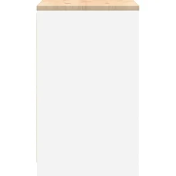 vidaXL Garagekast 60x51x85 cm massief grenenhout gerookt eiken