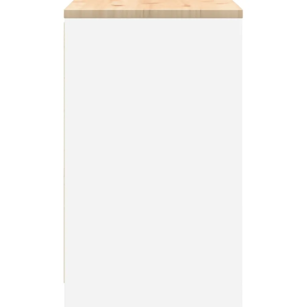 vidaXL Garagekast 60x51x85 cm massief grenenhout gerookt eiken