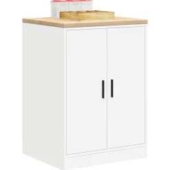 vidaXL Garagekast 60x51x85 cm massief grenenhout gerookt eiken