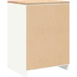 vidaXL Garagekast 60x51x85 cm massief grenenhout gerookt eiken