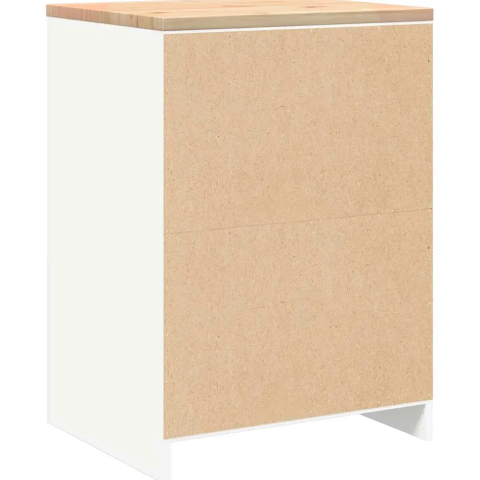 vidaXL Garagekast 60x51x85 cm massief grenenhout gerookt eiken