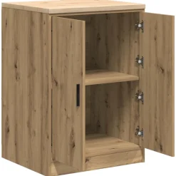 vidaXL Garagekast 60x51x85 cm massief grenenhout artisan eikenkleurig