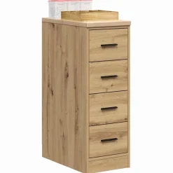 vidaXL Garagekast 30x51x85 cm massief grenenhout artisan eikenkleurig