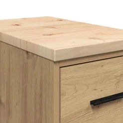 vidaXL Garagekast 30x51x85 cm massief grenenhout artisan eikenkleurig