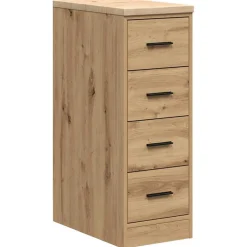 vidaXL Garagekast 30x51x85 cm massief grenenhout artisan eikenkleurig