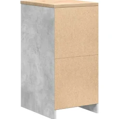 vidaXL Garagekast 40x51x85 cm massief grenenhout betongrijs