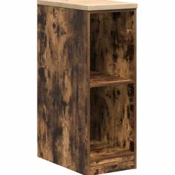 vidaXL Garagekast 30x51x85 cm massief grenenhout gerookt eiken