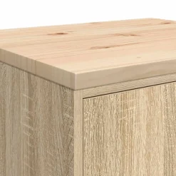 vidaXL Garagekast 60x51x85 cm massief grenenhout sonoma eikenkleurig