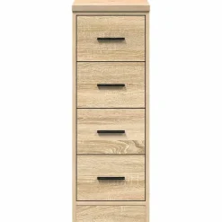vidaXL Garagekast 30x51x85 cm massief grenenhout sonoma eikenkleurig