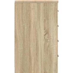 vidaXL Garagekast 30x51x85 cm massief grenenhout sonoma eikenkleurig