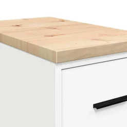 vidaXL Garagekast 30x51x85 cm massief grenenhout sonoma eikenkleurig