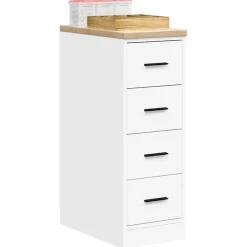 vidaXL Garagekast 30x51x85 cm massief grenenhout wit