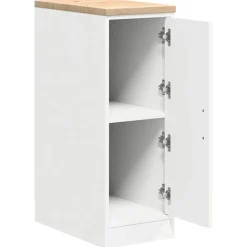 vidaXL Garagekast 30x51x85 cm massief grenenhout zwart