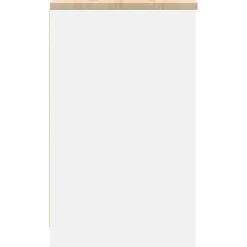vidaXL Garagekast 30x51x85 cm massief grenenhout zwart