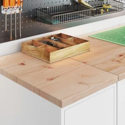vidaXL Garagekast 30x51x85 cm massief grenenhout zwart