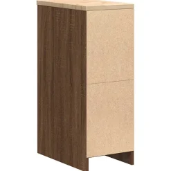 vidaXL Garagekast 30x51x85 cm massief grenenhout bruin eikenkleurig