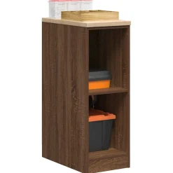 vidaXL Garagekast 30x51x85 cm massief grenenhout bruin eikenkleurig