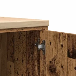 vidaXL Garagekast 30x51x85 cm massief grenenhout oud hout