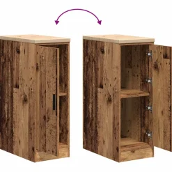 vidaXL Garagekast 30x51x85 cm massief grenenhout oud hout