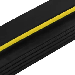 vidaXL Garage Vloerseal Zwart en Geel 12 x 90 mm 1 m PVC