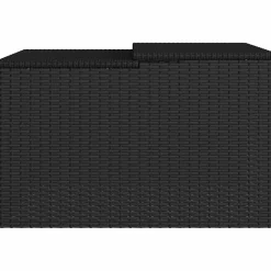 vidaXL Garage voor robotmaaier 86x90x52/57 cm poly rattan zwart