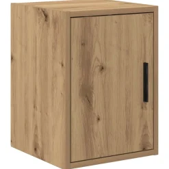 vidaXL Garage wandkast bewerkt hout ambachtelijk eiken