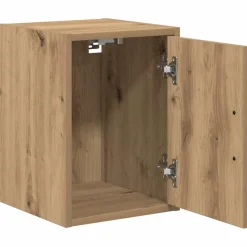 vidaXL Garage wandkast bewerkt hout ambachtelijk eiken
