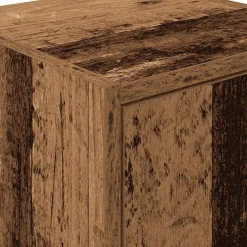 vidaXL Garage wandkasten 2 st bewerkt hout oud hout