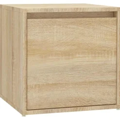 vidaXL Garderobe set bewerkt hout sonoma eikenkleurig