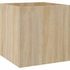 vidaXL Garderobe set bewerkt hout sonoma eikenkleurig