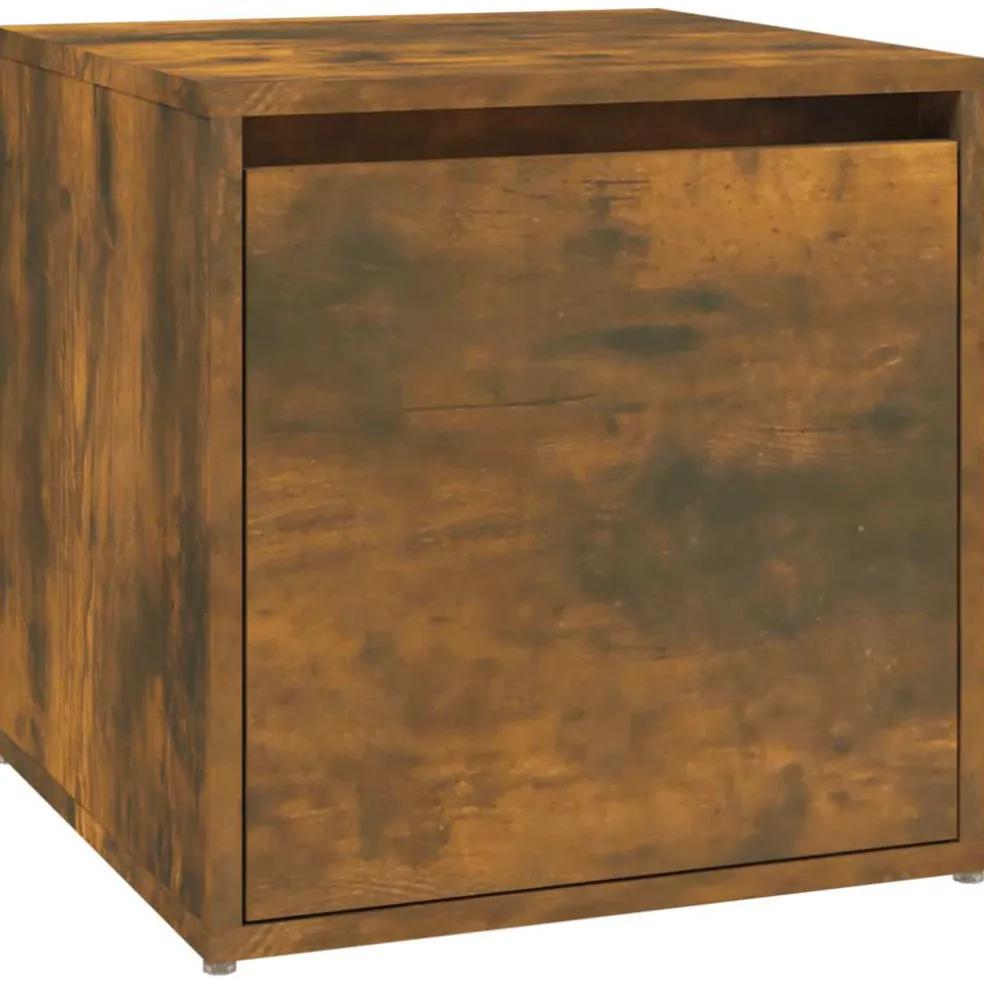 vidaXL Garderobe set bewerkt hout gerookt eikenkleurig