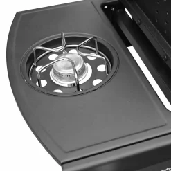 vidaXL Gasbarbecue 6+1 kookzone zwart en zilver