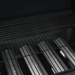 vidaXL Gasbarbecue 4+1 kookzone staal zwart