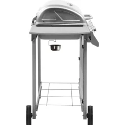 vidaXL Gasbarbecue met 4 branders zilverkleurig