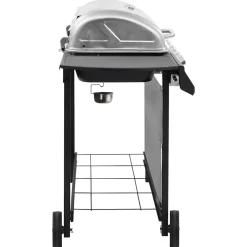 vidaXL Gasbarbecue met 6 branders zwart en zilverkleurig