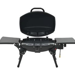 vidaXL Gasbarbecue met kookzone zwart