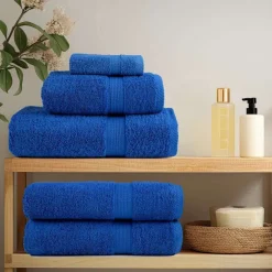 vidaXL Gastendoek SOLUND 4 st Blauw 15 x 21 cm 550 gsm
