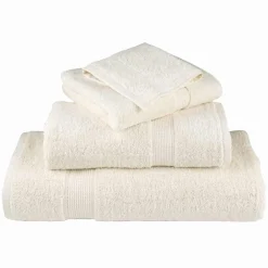 vidaXL Gastendoek SOLUND 2 st Crème 15 x 21 cm 550 gsm
