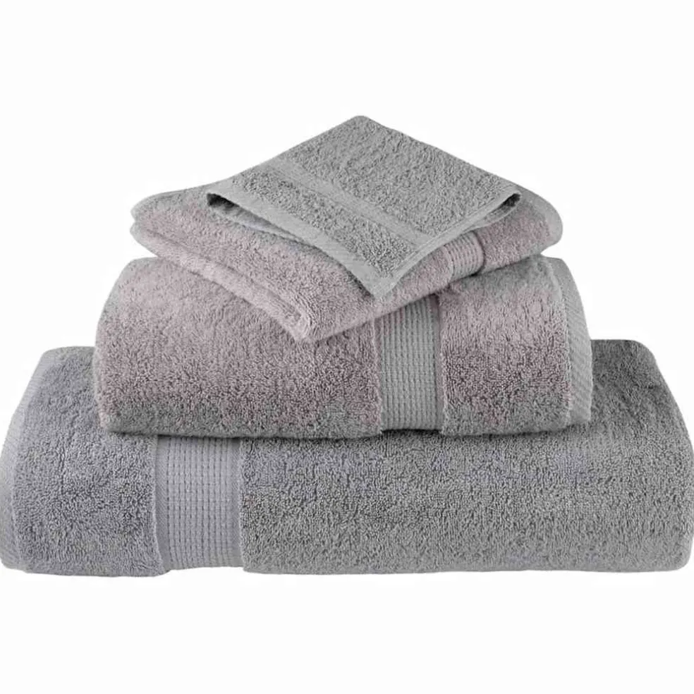 vidaXL Gastendoek SOLUND 10 st Grijs 15 x 21 cm 550 gsm
