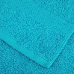 vidaXL Gastendoek SOLUND 4 st Turquoise 15 x 21 cm 550 gsm