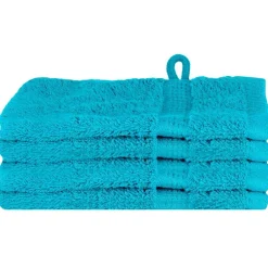 vidaXL Gastendoek SOLUND 4 st Turquoise 15 x 21 cm 550 gsm