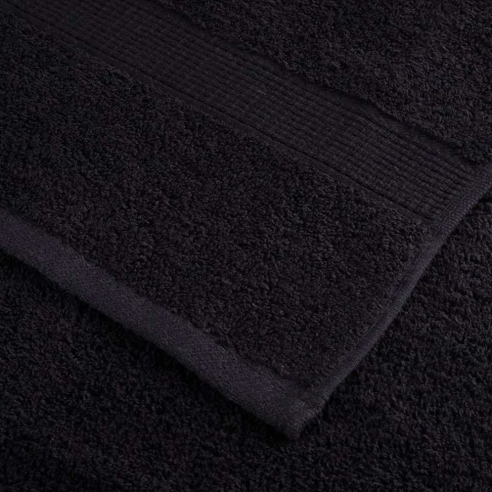 vidaXL Gastendoek SOLUND 2 st Zwart 15 x 21 cm 550 gsm