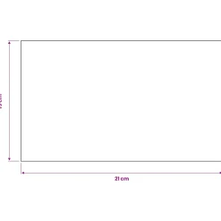 vidaXL Gastendoek SOLUND 2 st Zwart 15 x 21 cm 550 gsm