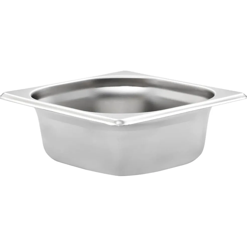 vidaXL Gastronormbakken 12 st GN 1/6 65 mm roestvrij staal