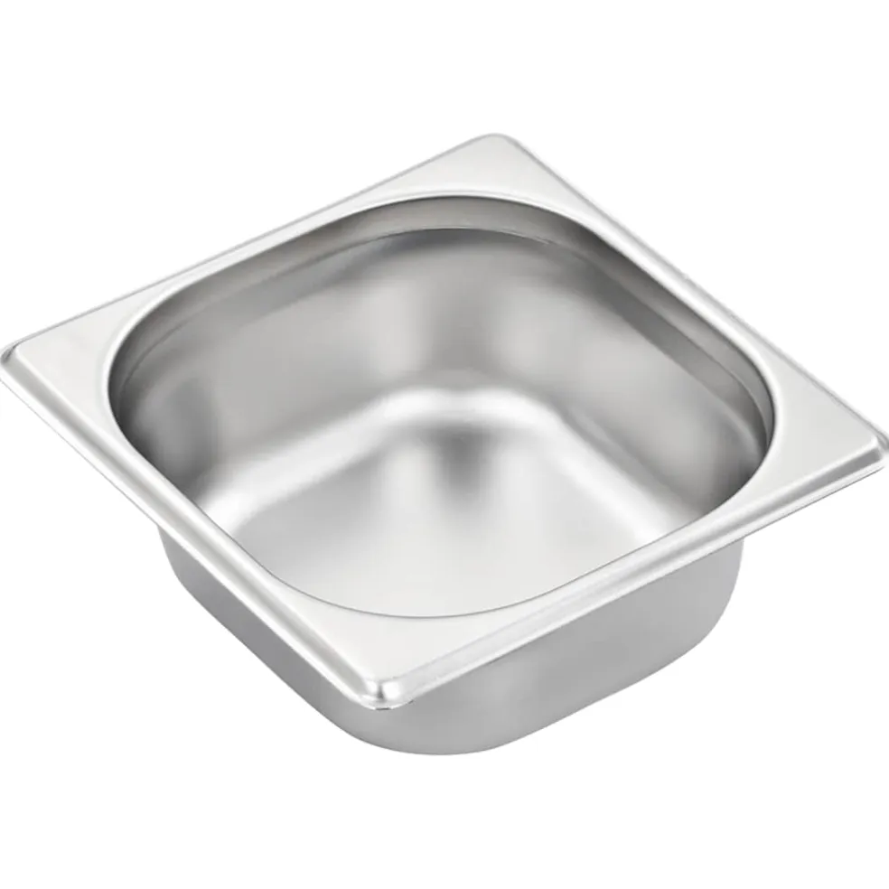 vidaXL Gastronormbakken 12 st GN 1/6 65 mm roestvrij staal