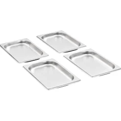 vidaXL Gastronormbakken 12 st GN 1/4 20 mm roestvrij staal